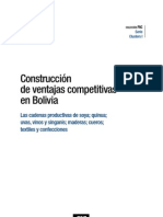 Construcción de Ventajas Competitivas en Bolivia, Cadenas Soya, Quinua y Otras, Antelo, CAF, 2007