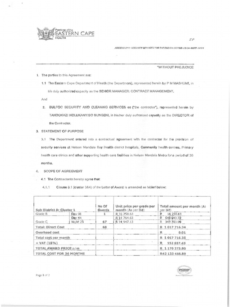 0077-NMM-Signed Addendum To SLA | PDF