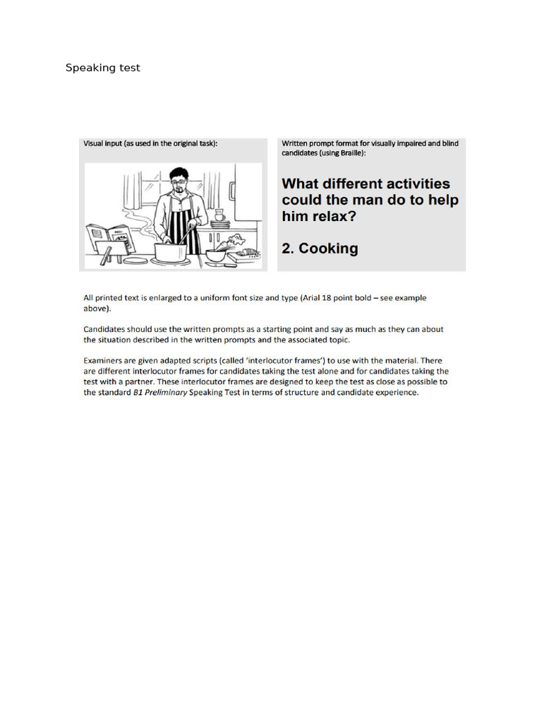 Speaking Test | PDF