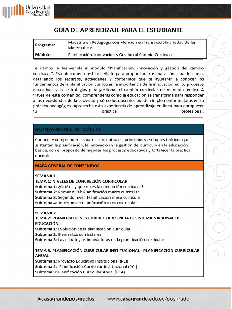 Guía de Aprendizaje Curricular Online | PDF | Plan de estudios ...