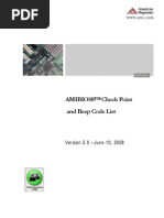 Download AMIBIOS8 Checkpoint and Beep Code List PUB by al fakir SN9291524 doc pdf