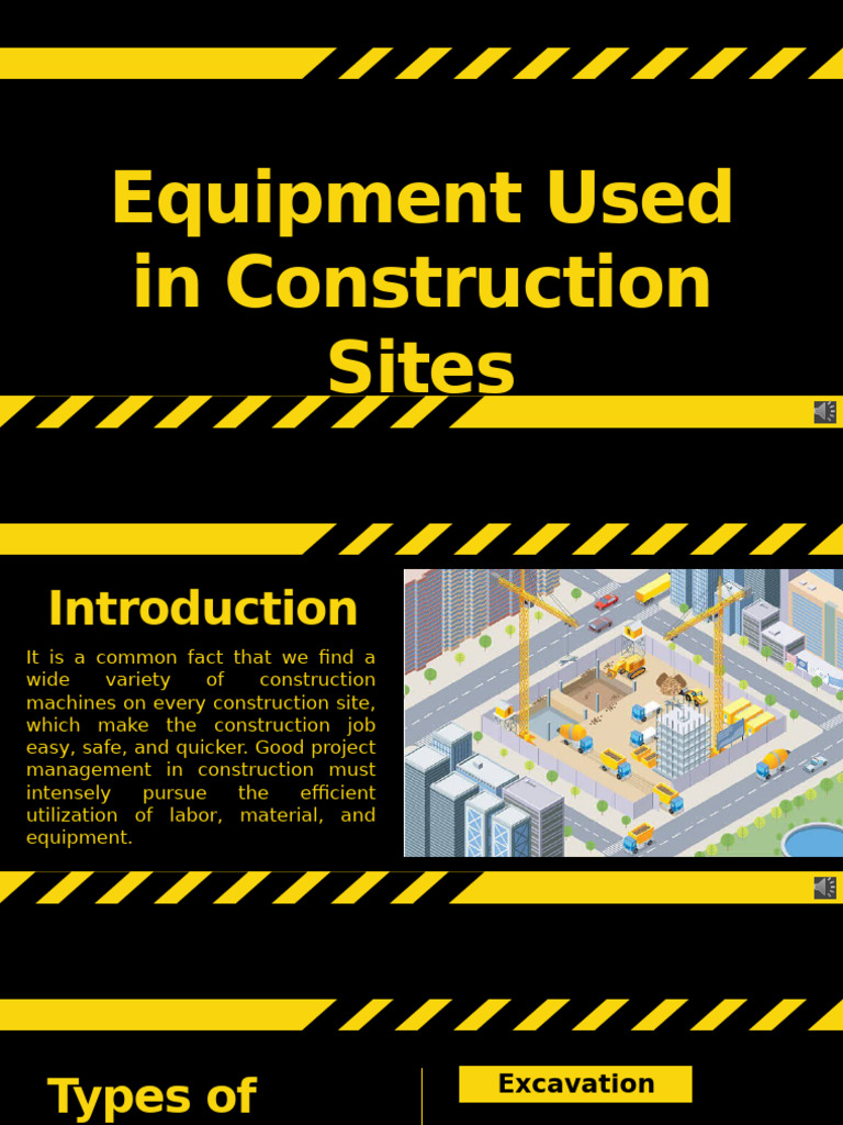 Essential Construction Equipment Guide | PDF | Trench | Construction ...