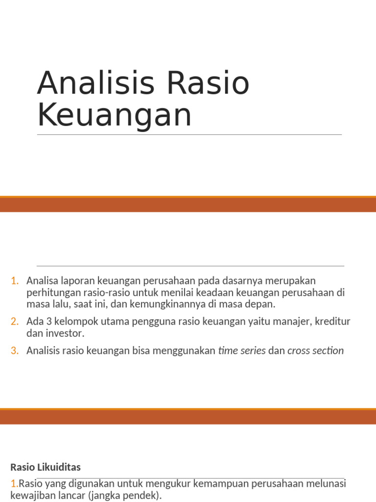 Analisis Rasio Keuangan | PDF