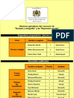 Ganadores Del Concurso