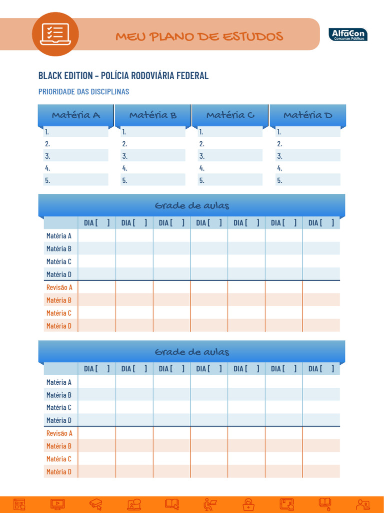 Plano de Estudos | PDF