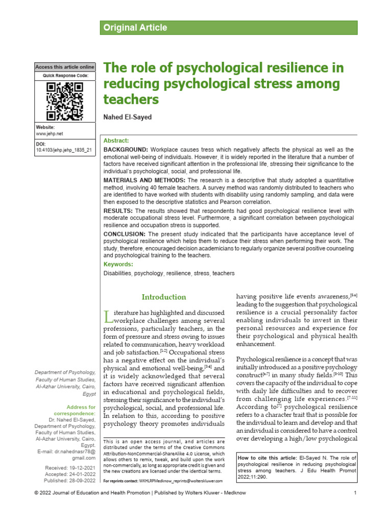 Bản Sao The - Role - of - Psychological - Resilience - in - Reducing ...