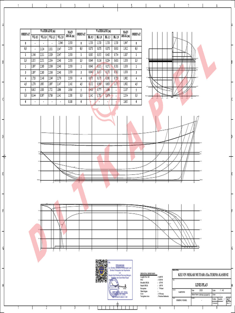 Fishing Vessel Stability Plan | PDF