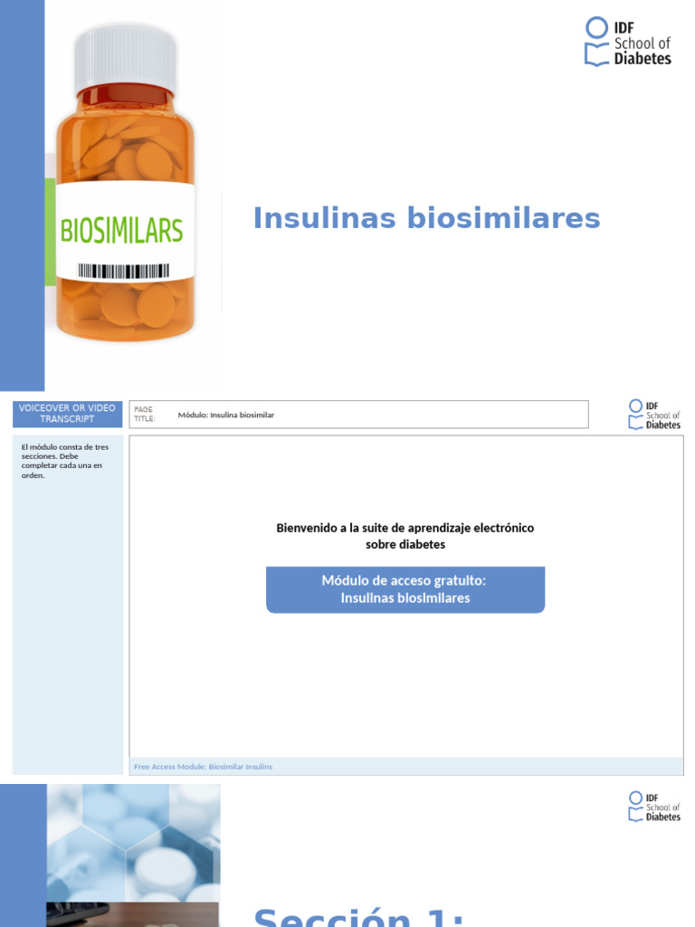 IDF-Module Biosimilar Insulins | PDF | Biofarmacéutico | Diabetes