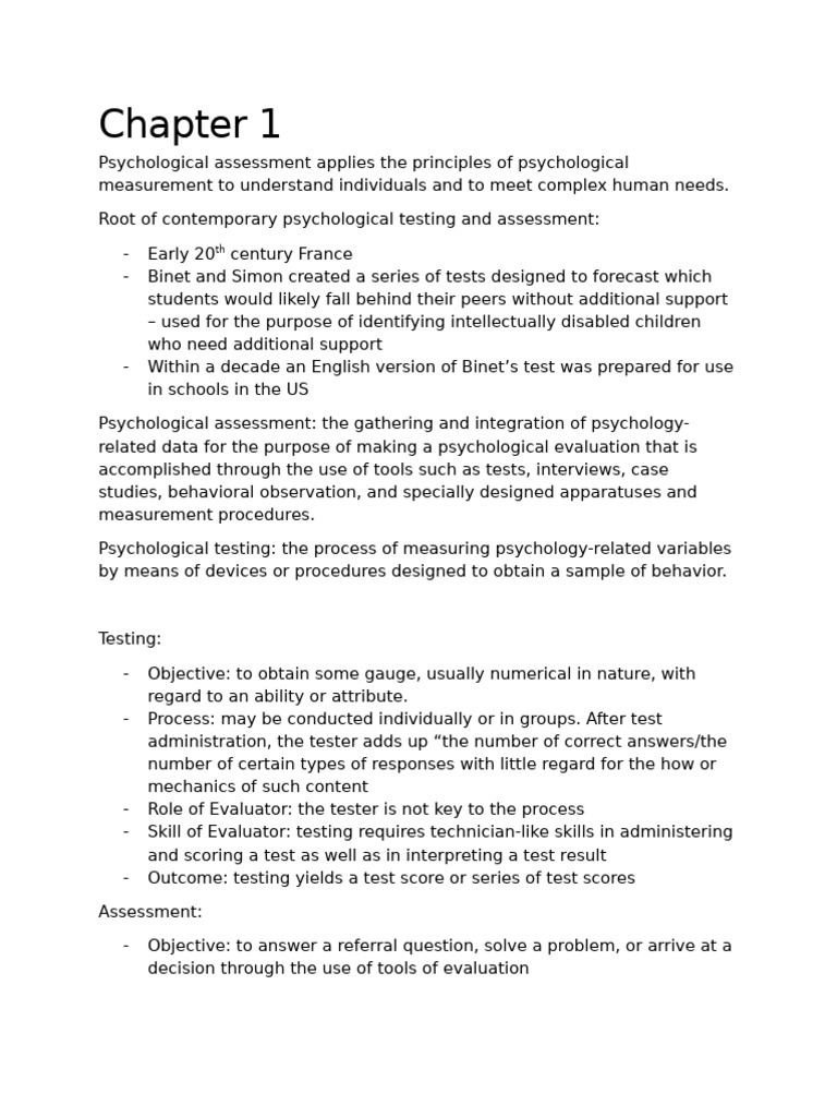 Understanding Psychological Assessment | PDF | Psychological Testing ...