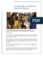 Monterrey Espera 8% en Ventas Por Dí A de Las Madres