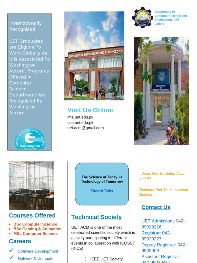 UET Computer Science Programs Overview | PDF