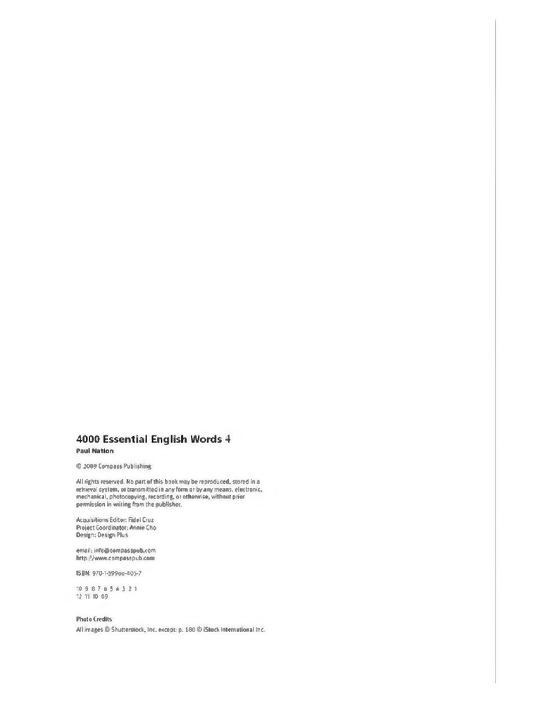 4000 Essential English Words: Level 4 | PDF