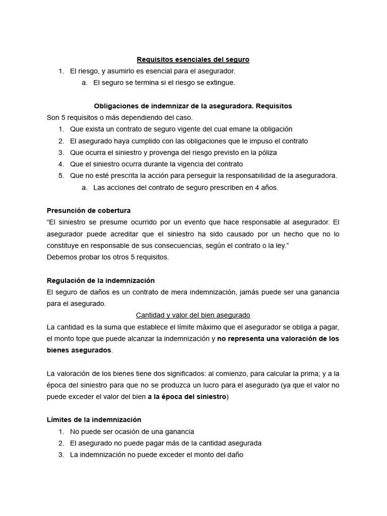 Requisitos y Regulación del Seguro | PDF | Reaseguro | Seguro