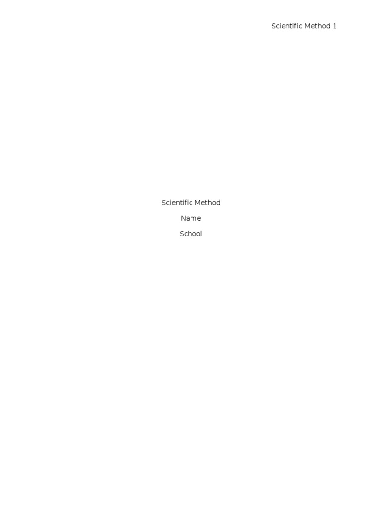 Understanding the Scientific Method | PDF | Self-Improvement | Science ...