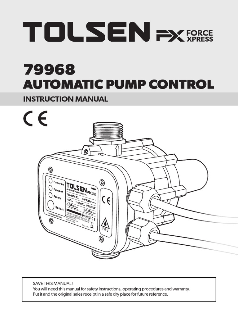 Automatic Pump Control Manual DSK-1 | PDF | Pump | Mains Electricity