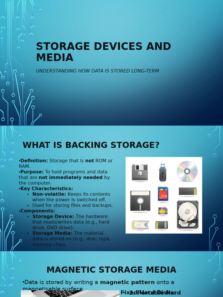 Long-Term Data Storage Devices Explained | PDF | Computer Data Storage ...