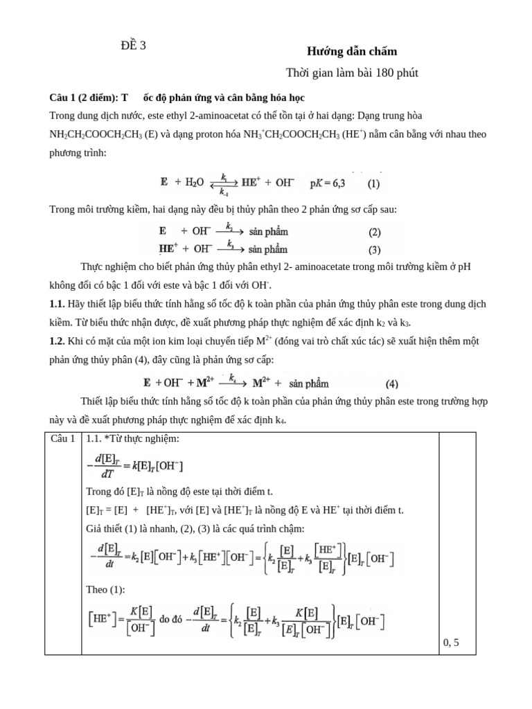 HDC Đề 3 | PDF