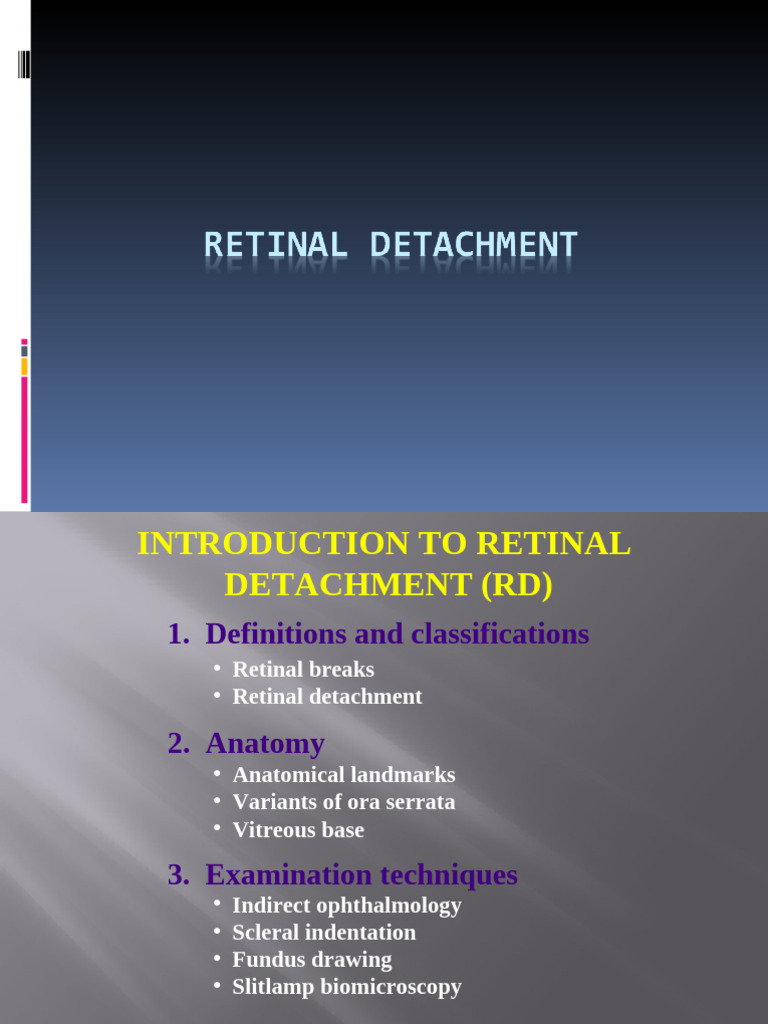 Understanding Retinal Detachment Basics | PDF | Medical Specialties ...