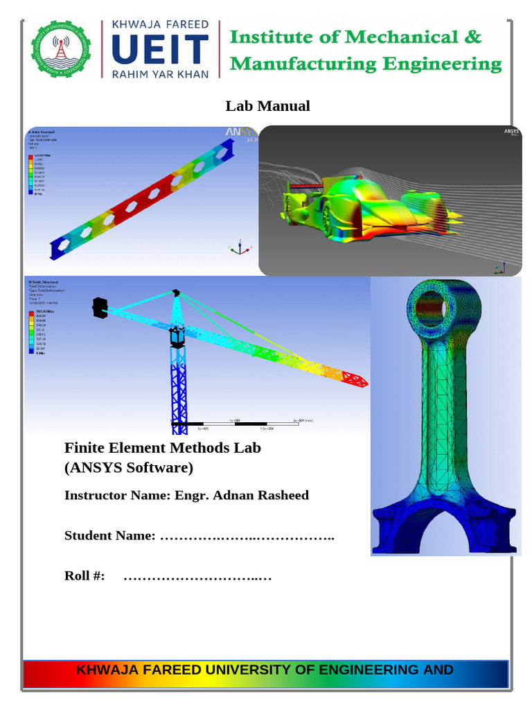 FEA Lab 02 Task | PDF | Finite Element Method | Beam (Structure)