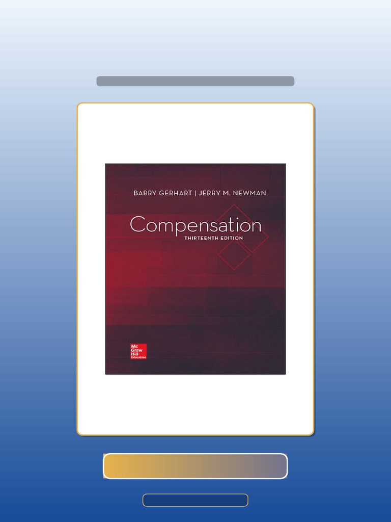 Authorized Compensation 13th Edition by Barry Gerhart eBook and ...