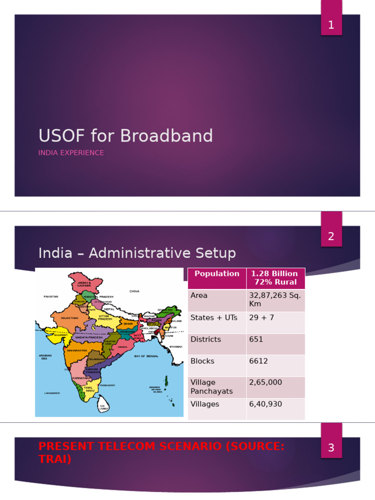 USOF Broadband Impact in India | PDF | Broadband | Internet