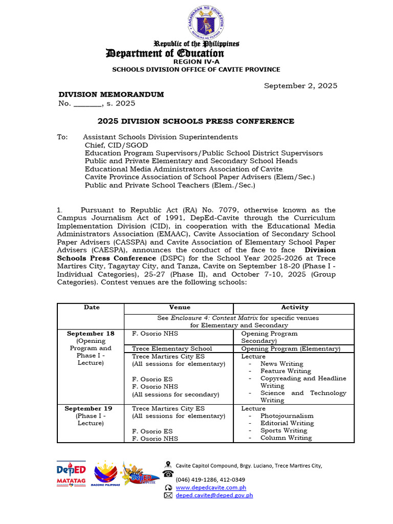 DSPC 2025 Guidelines and Schedule | PDF | Camera | Internet