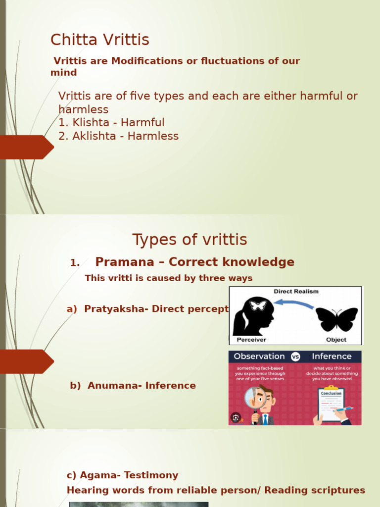 Understanding Chitta Vrittis: Mind Modifications | PDF
