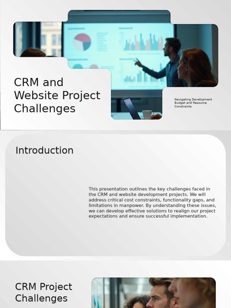 CRM and Website Project Challenges | PDF | Web Development | Economies