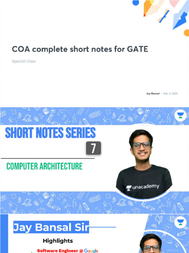 COA Notes | PDF
