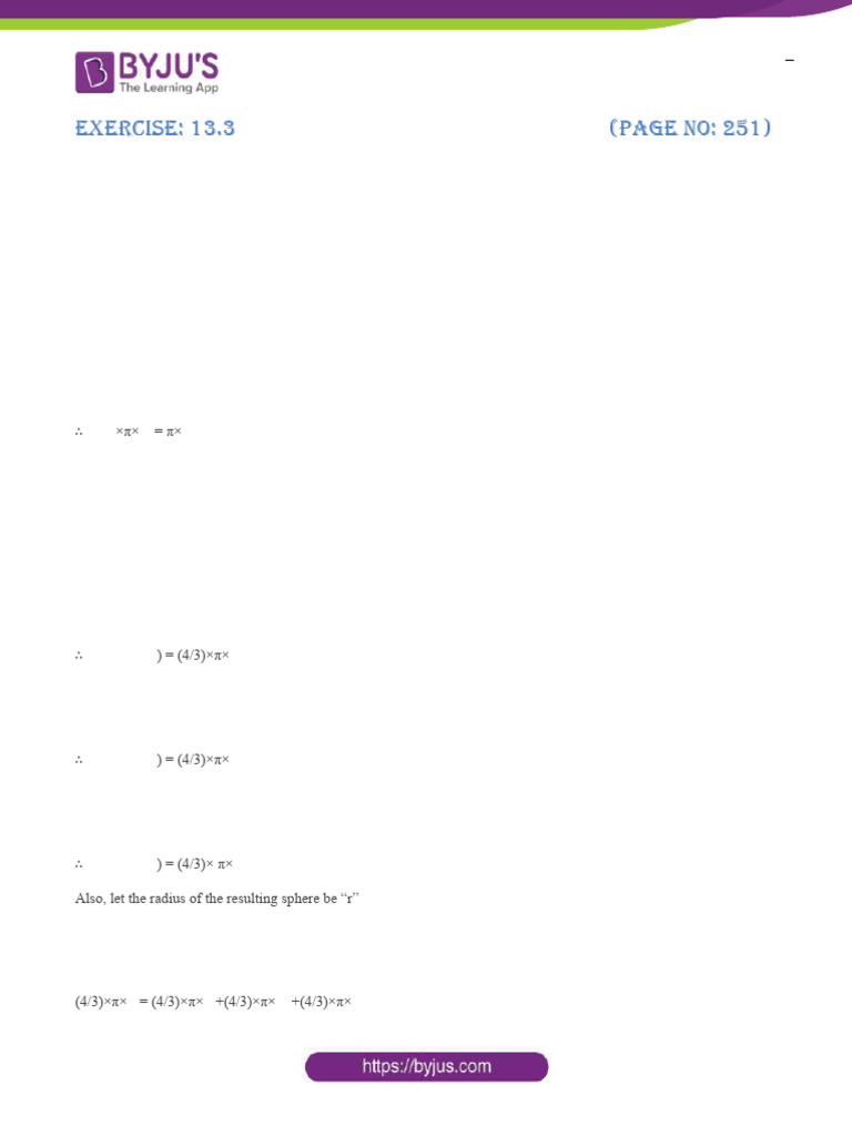 Class 10 Maths: Surface Area & Volume | PDF | Volume | Sphere