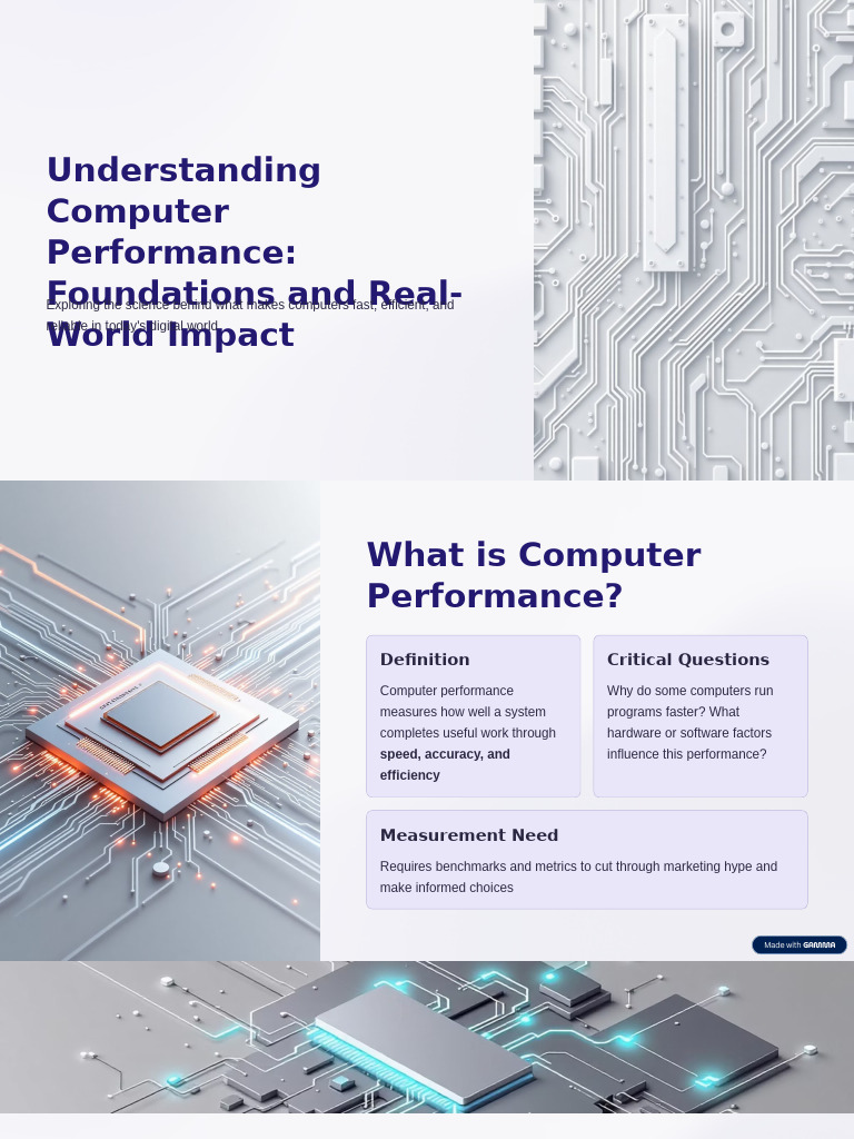 Understanding Computer Performance Foundations and Real World Impact ...