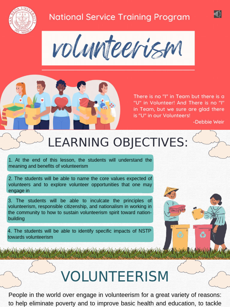 Module 4 Volunteerism NSTP 1 (1) Revised | PDF | Volunteering | Blood ...