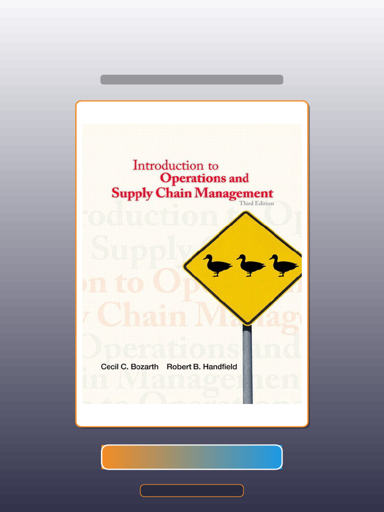 Introduction To Operations and Supply Chain Management 3E 3rd Edition ...