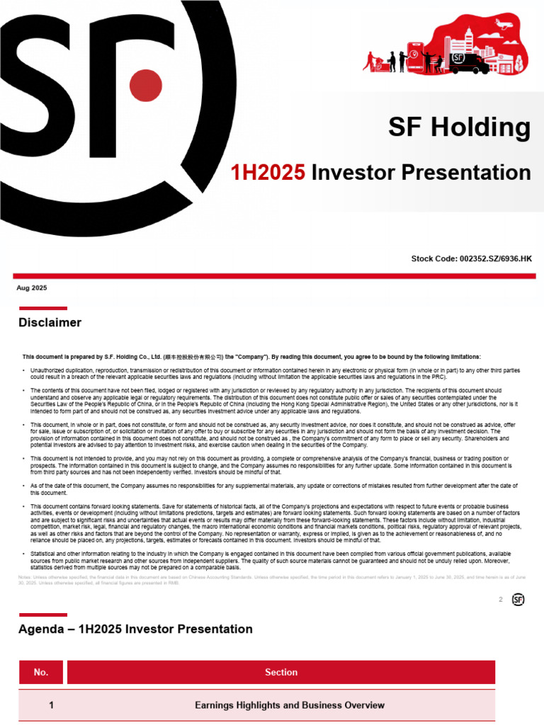 1h2025-Investor-Presentation-Ir-Website-Vff 2 | PDF | Cargo | Warehouse