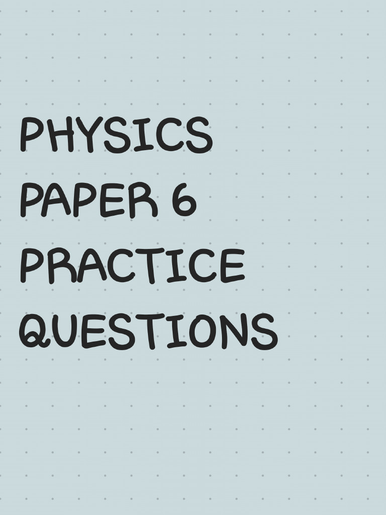 P6 Practice Questions FULL | PDF | Thermal Insulation | Thermometer