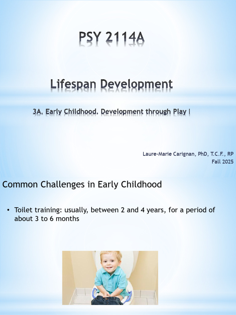 Class 3A 2025. Early Childhood. Physical, Cognitive, and Language ...
