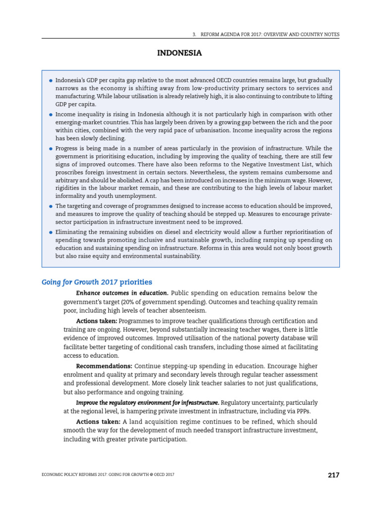 Growth of Indonesia 2017 | PDF | Gini Coefficient | Economic Inequality