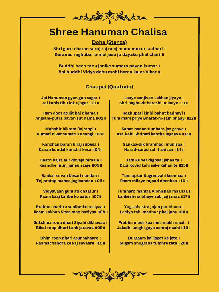 Hanuman Chalisa English PDF | PDF | Rama | Ramayana — free download