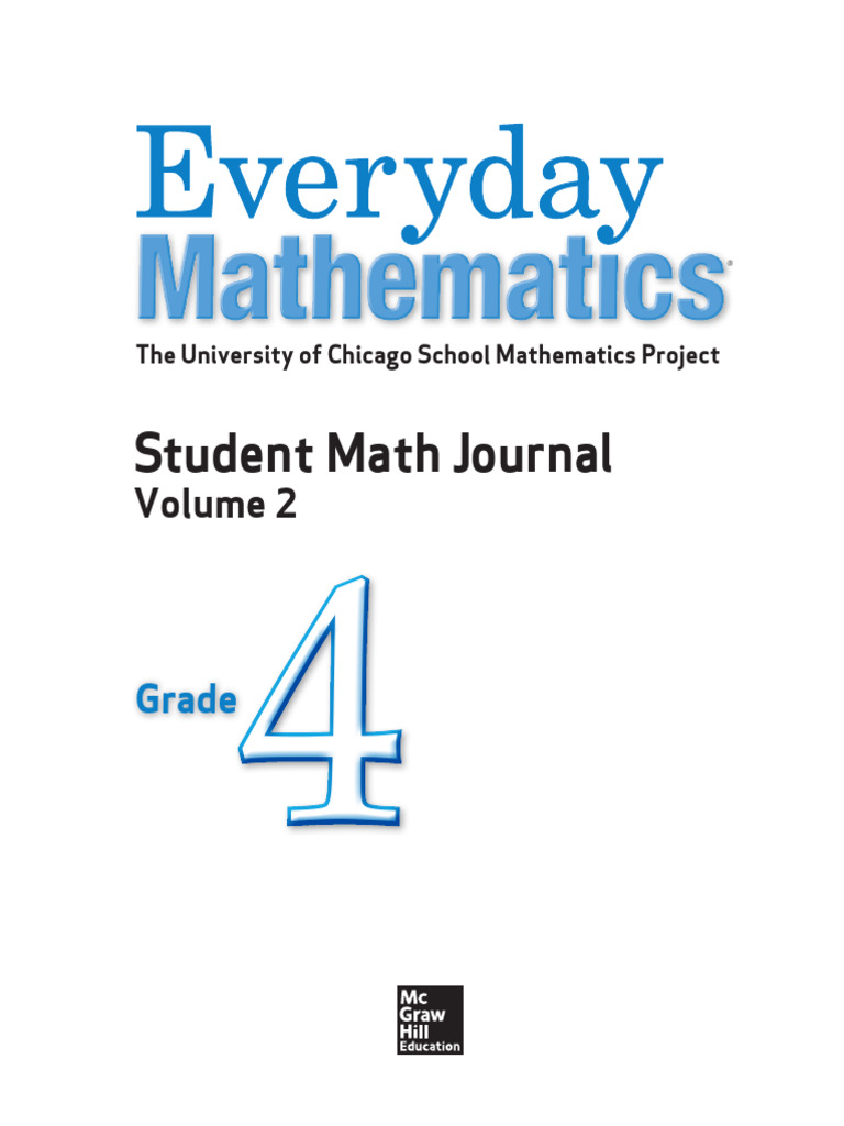 Grade 4 Student Math Journal Volume 2 | PDF | Area | Mathematics