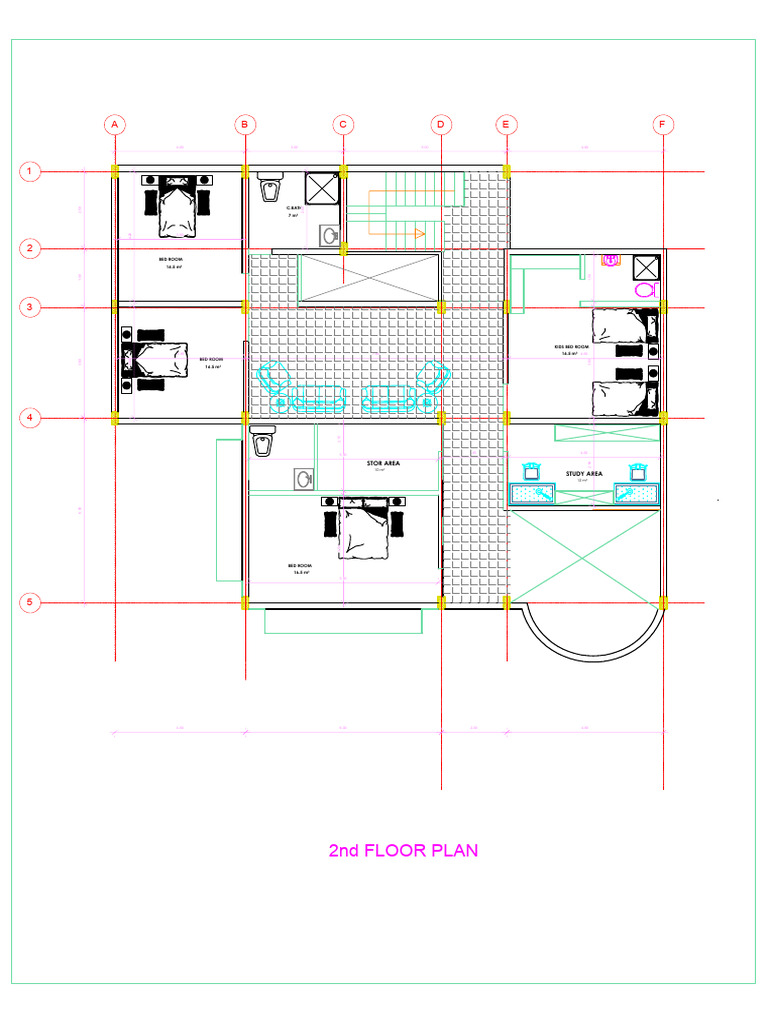 2nd Floor Plan with Room Dimensions | PDF