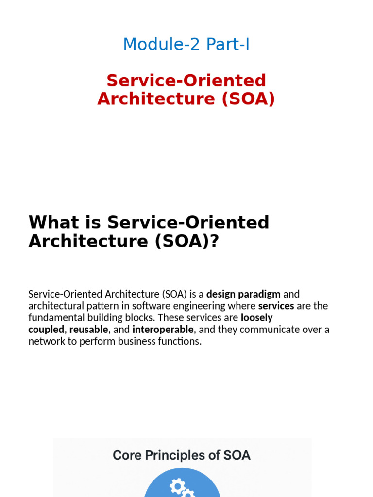 Understanding Service-Oriented Architecture | PDF | Service Oriented ...