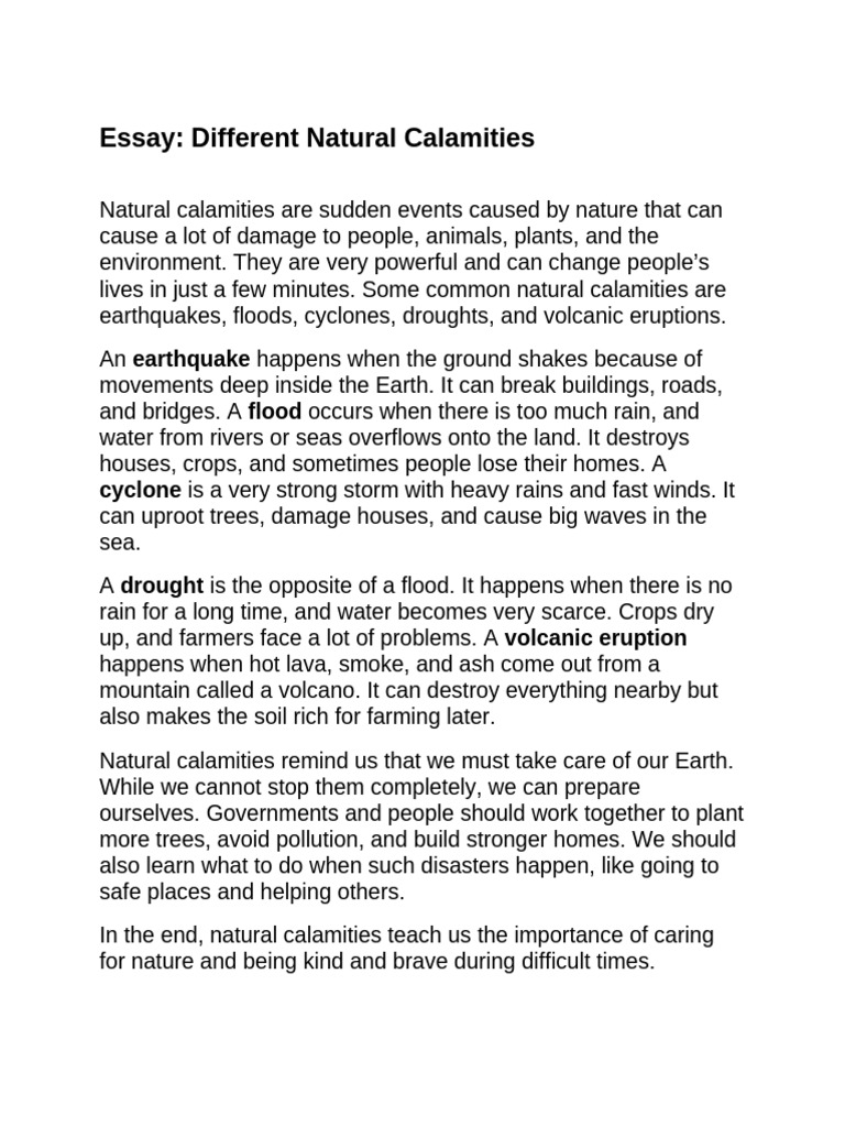 Understanding Natural Calamities | PDF