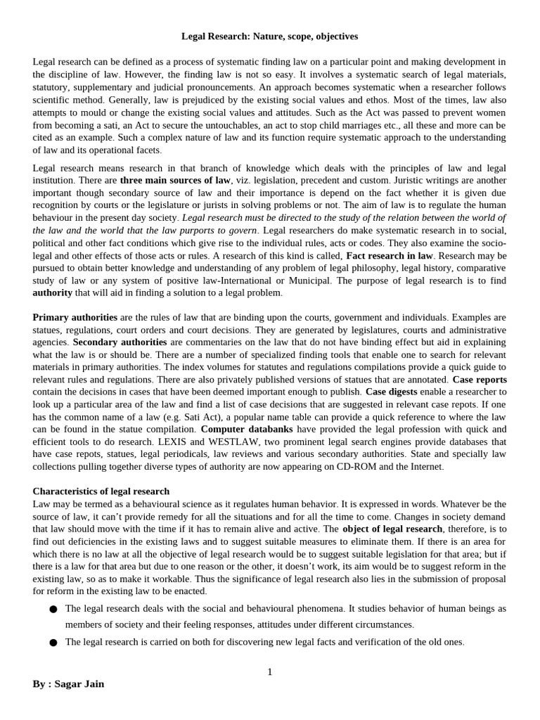Understanding Legal Research Essentials | PDF | Interdisciplinarity ...