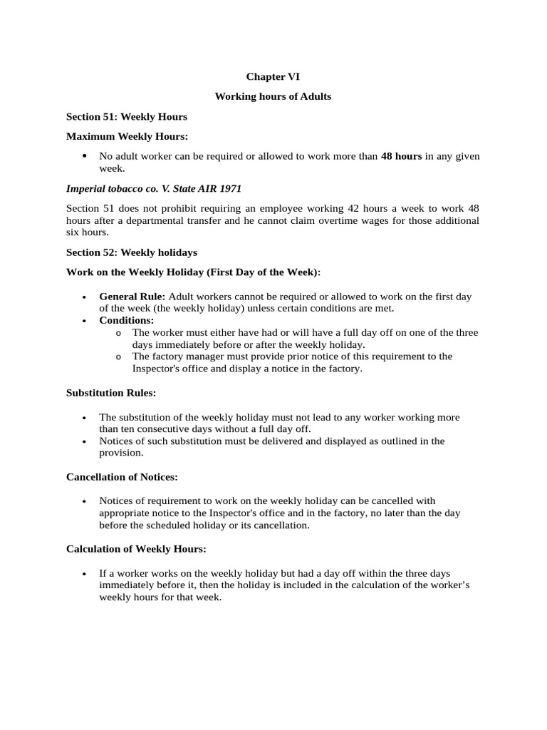 Adult Working Hours Regulations | PDF | Overtime | Working Time