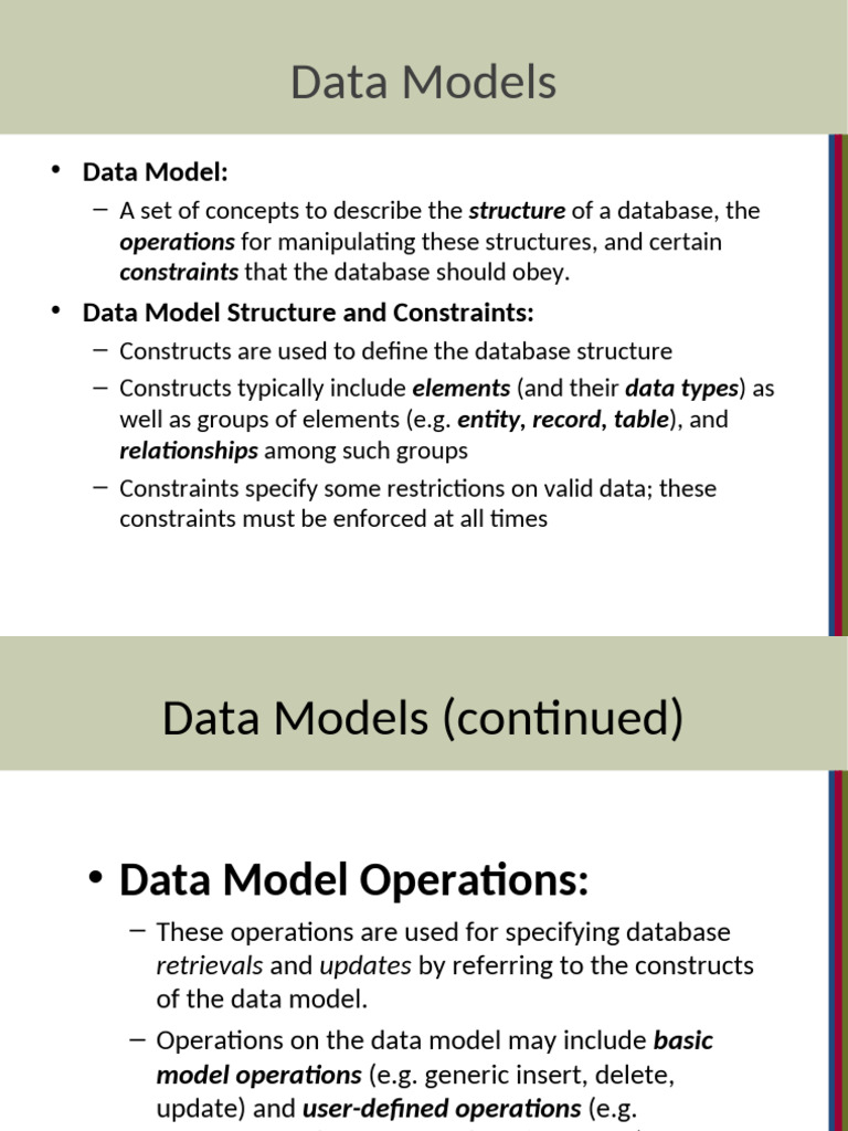 33unit-2 Entity Relationship Model-1 | PDF | Data Model | Databases