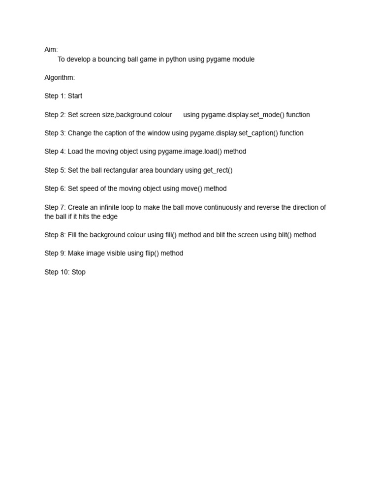 Bouncing Ball | PDF