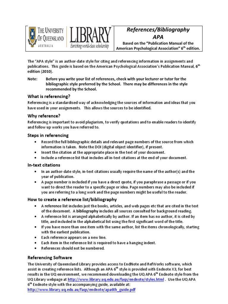 Apa 6th Edition Citation Publishing