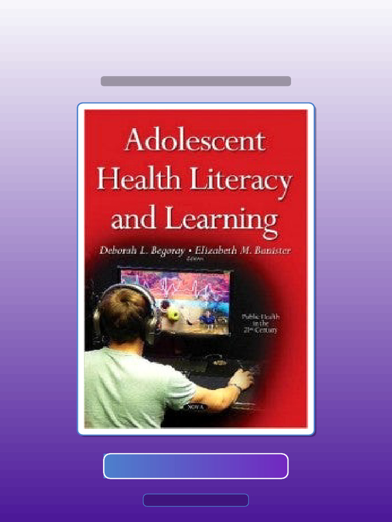 Adolescent Health Literacy and Learning Get It Now | PDF | Adolescence ...