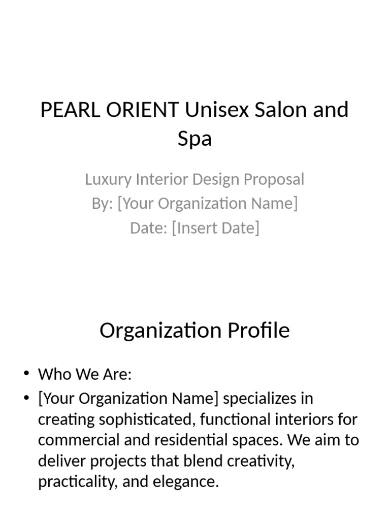 Luxury Salon & Spa Design Proposal | PDF | Lighting | Interior Design