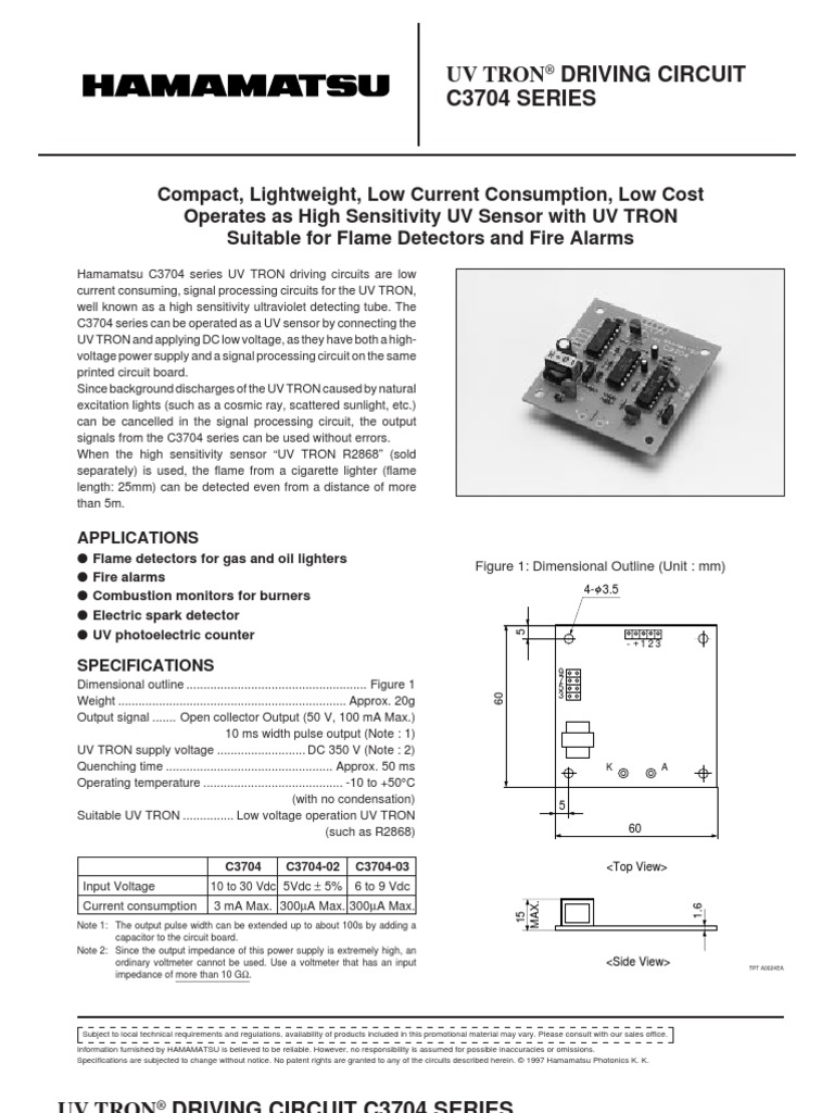C3704 | PDF | Capacitor | Ultraviolet